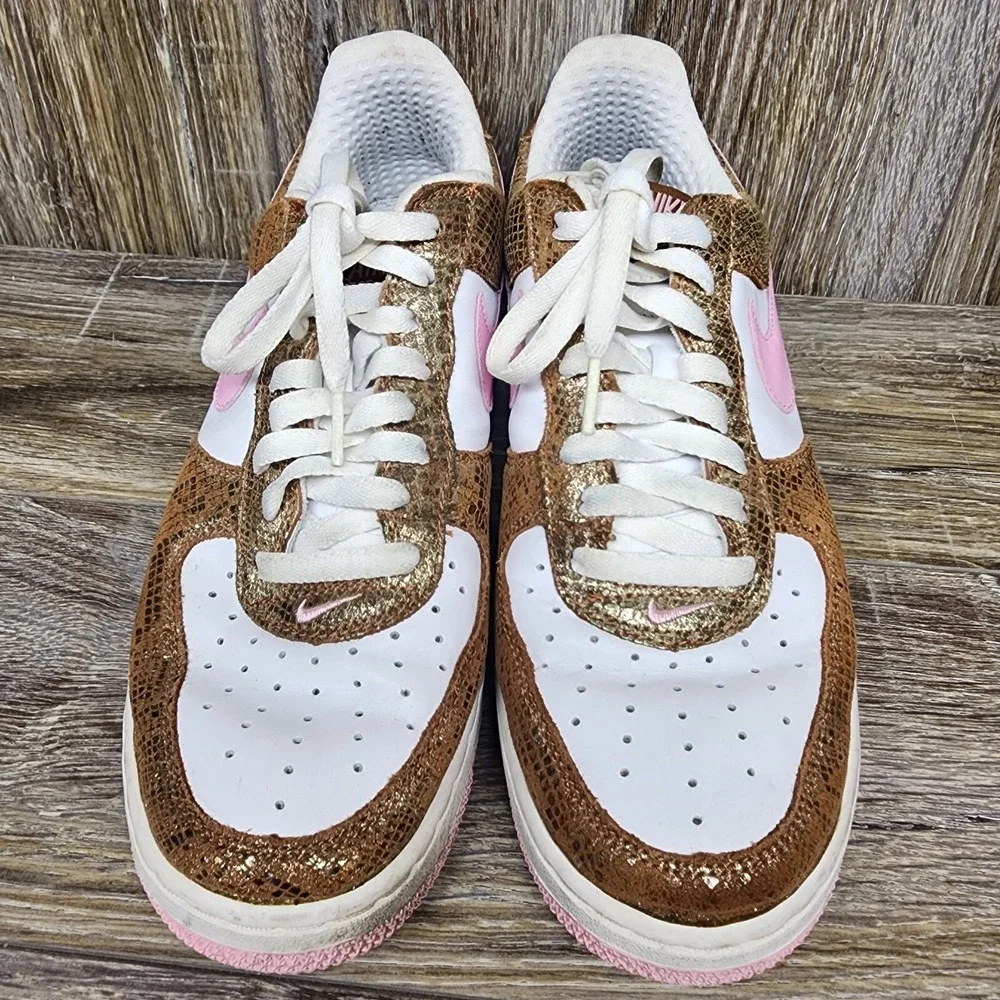 Women's‎ Vintage 2006 Nike Air Force 1 Low Premium Snakeskin 309439-262 sz 10 - Picture 3 of 9